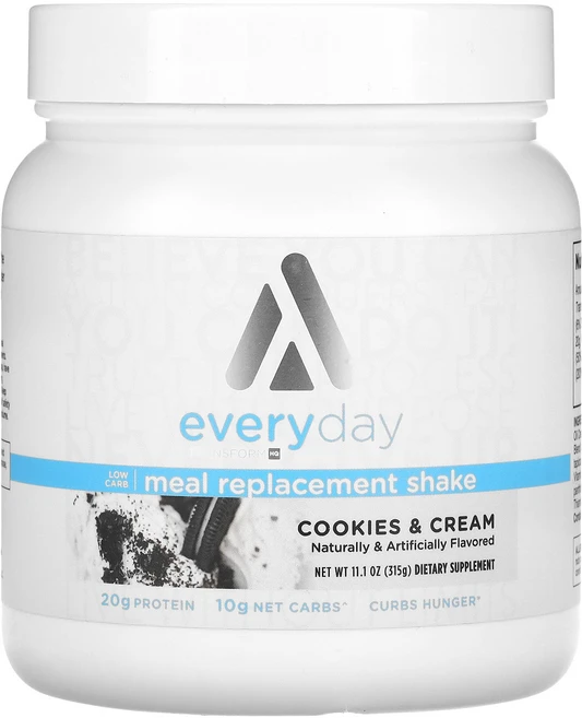TransformHQ Everyday Meal Replacement Shake Cookies & Cream 11.1 oz 315 g, 314 g, 315g, 1개 - 쿠팡