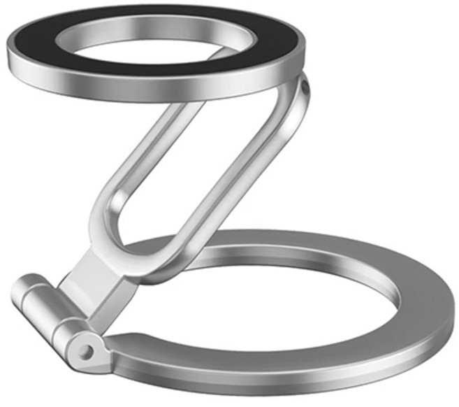 1상2템 맥세이프 초강력 양면자석 스마트톡 거치대, 1개, 실버