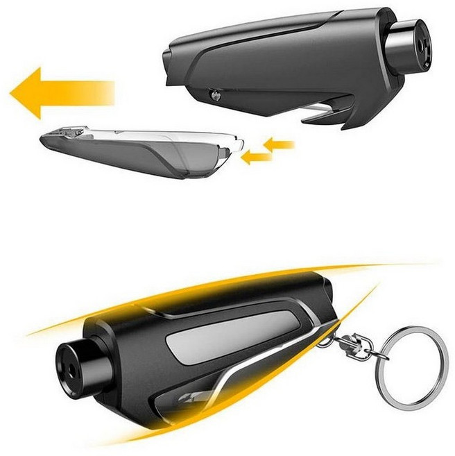 침수자동차 차량 긴급 탈출용 비상망치, 블랙, 2개