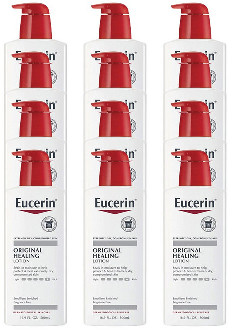 유세린 오리지널 힐링 로션 건성 피부용, 500ml, 12개입