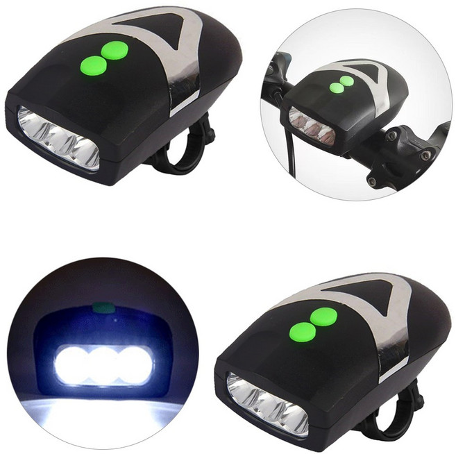 [2개 1세트 묶음] (자전거 전조등 B타입 1P+1P) LED 라이트 안전등 후미등 LED 후레쉬 램프, 블랙, 2개