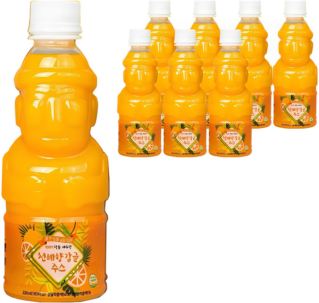 제주향 감귤 천혜향 주스, 330ml, 8개