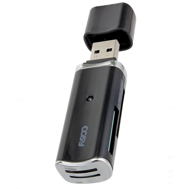 코시 77종 메모리 지원 멀티 카드 리더기 microSD/microSDHC/SD/SDHC/SDXC/MMC 메모리스틱/Pro/Duo/ProDuo/Duo2/M2, 1개