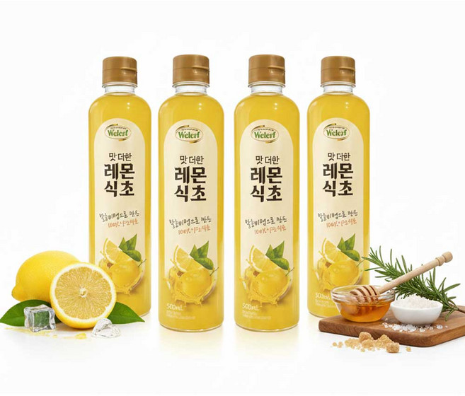 홀렌 맛더한 레몬식초 500ml, 4개