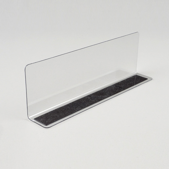 골든트리 L형 투명 자석부착 칸막이 20cm x 6cm 진열대 소품 진열 제품 상품분리 디스플레이, 1개