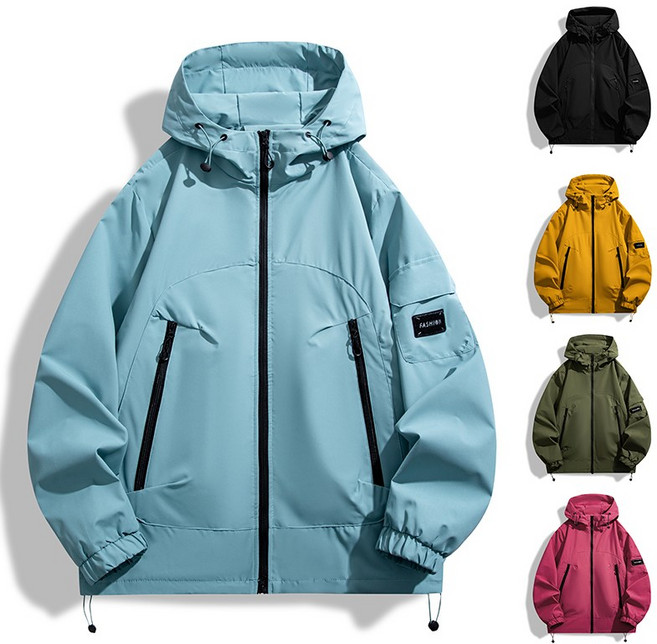 아웃도어 트레킹 남녀 바람막이 봄가을 캠핑 등산 방수 후드 트렌치