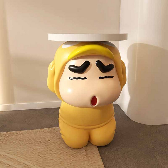 짱구테이블 협탁 사이드 거실 트레이 사이드테이블 캐릭터 맹구, A.사이드테이블