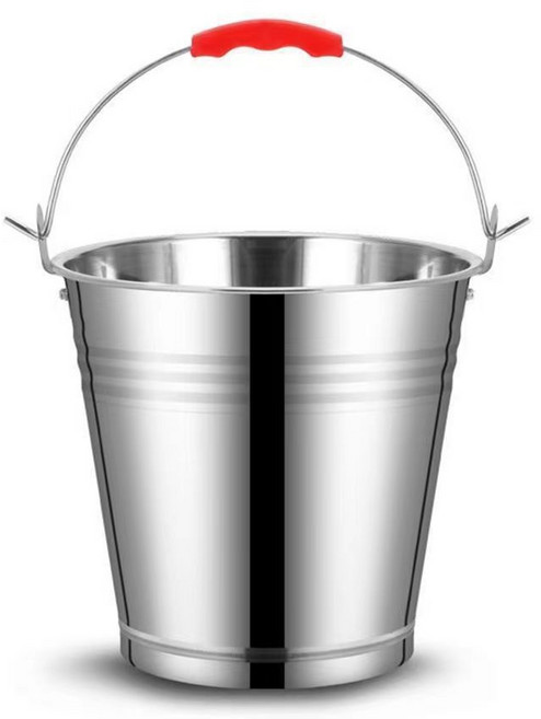 스텐 바케스 소독 들통 양동이 대용량 밀봉 원형 뚜껑 찜통, 1개, 304 스텐 36cm-20L(뚜껑없음)