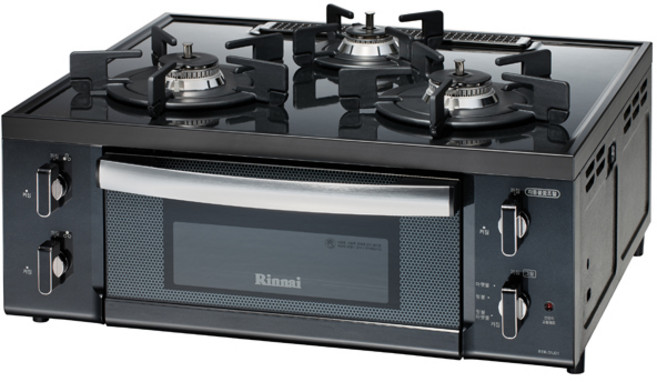 린나이 3버너 1그릴 가스 레인지 RT-7300, LPG