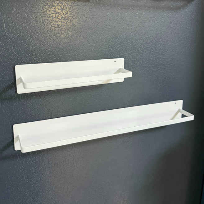 슈랜헤이 현관문 슬리퍼 우산 자석거치대 대소형 2종, 1세트, 화이트