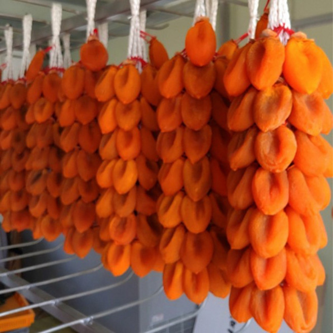 지리산 함양 고종시 줄곶감 타래곶감 50과 100과 반건시 산지직송, 1개, 3kg이하(50과)+황금보자기