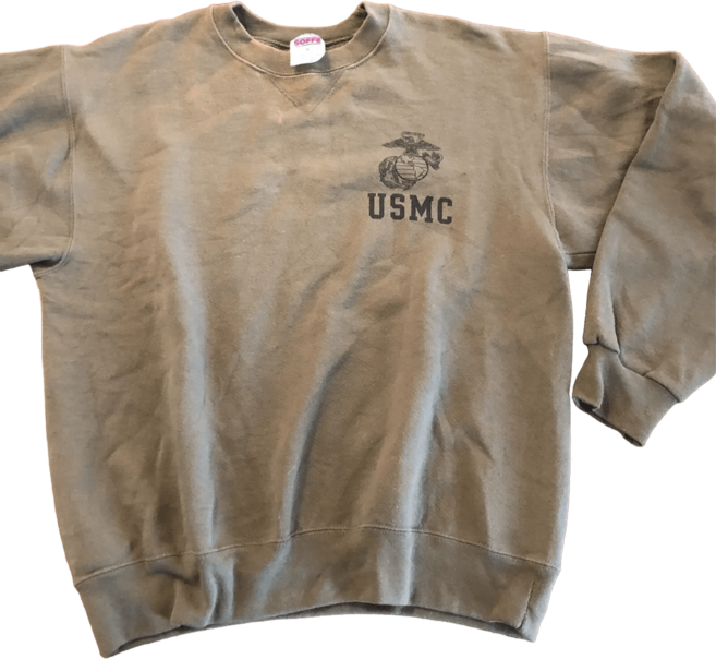 USMC 미해병대 맨투맨 스웻셔츠 크루넥 미국생산 남M S급 빈티지 UMS009