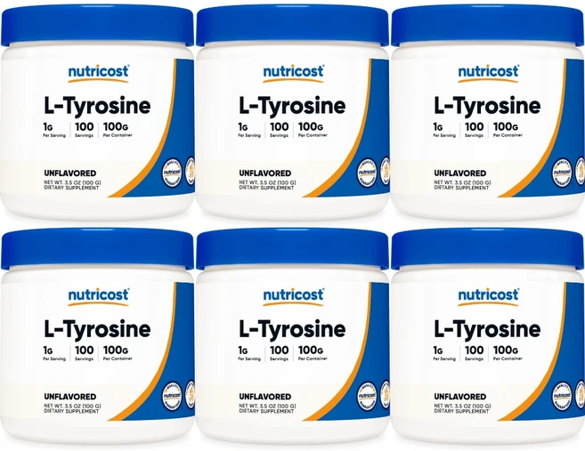 뉴트리코스트 고흡수 N 아세틸 엘 티로신 파우더, 6개, 100g - 쿠팡