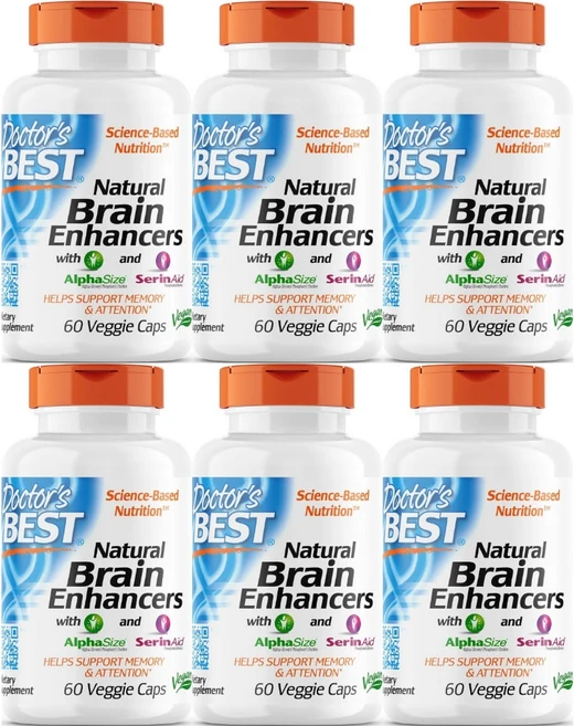 닥터스베스트 네추럴 브레인 인헨서 알파사이즈 세린에이드, 60정, 6팩 - 쿠팡