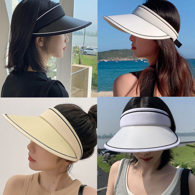 코욜하우키 얼굴 햇빛가리개 여성 썬캡 여자 여름 골프 등산 모자
