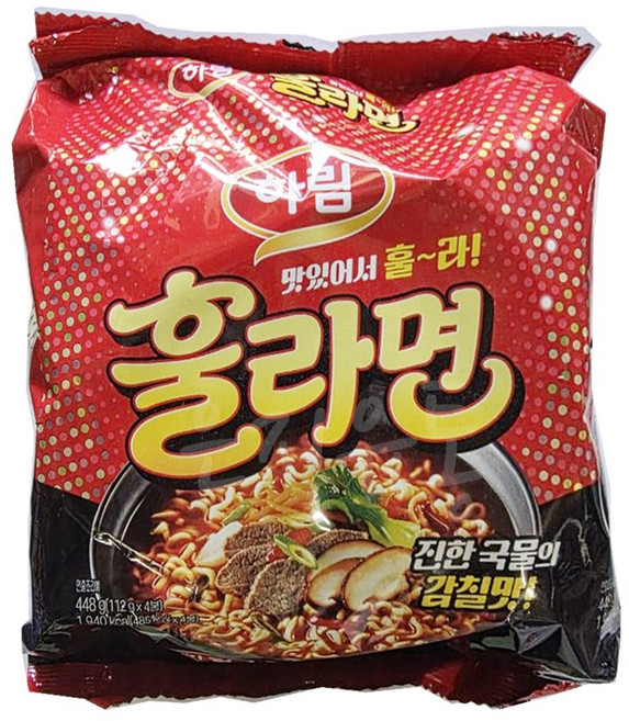 하림 맛있어서 훌라면 112g, 8개