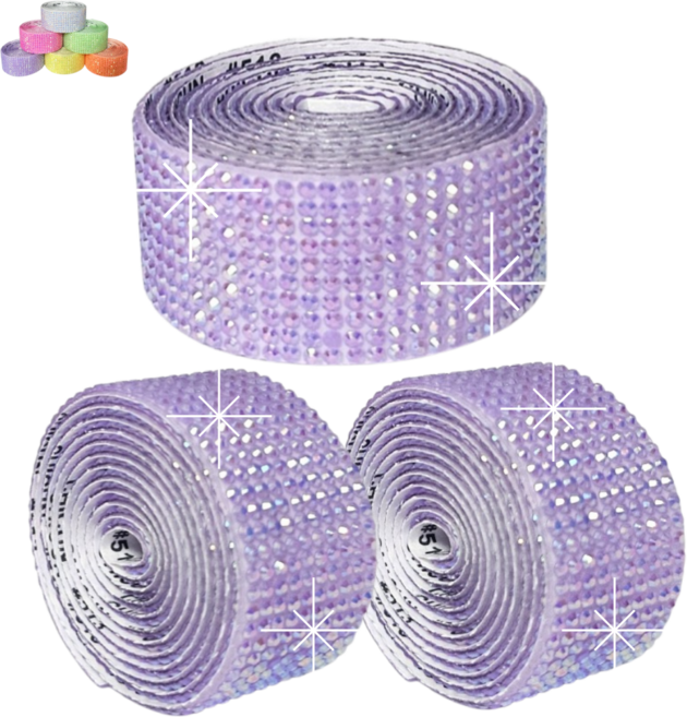 해빛스타 오팔 무지개빛 형광 큐빅테이프 DIY 다양한 소품꾸미기, 1개, 형광보라