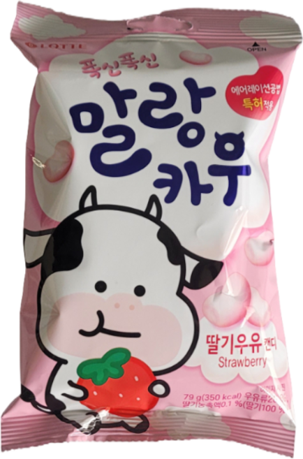 롯데웰푸드 말랑카우 스트로베리, 79g, 3개