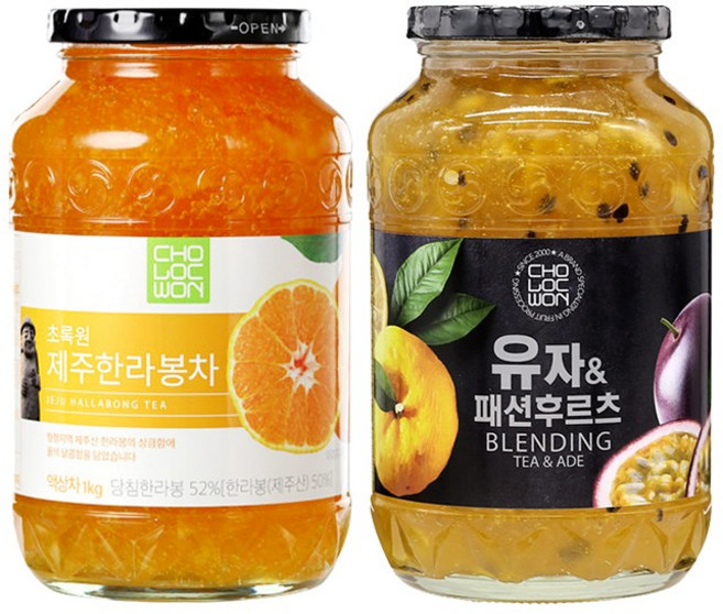 초록원 제주한라봉차 +유자패션후르츠 (2kg), 2kg, 1개입