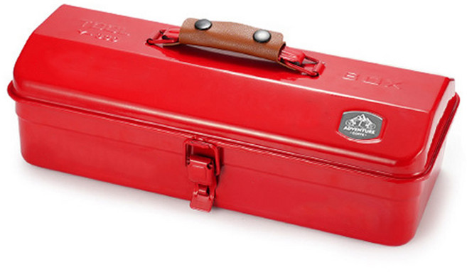 KOOLMAN(쿨맨) 아이언 스틸 캠핑 공구함, 1개, 아이언 스틸 공구함 - 레드, 1단