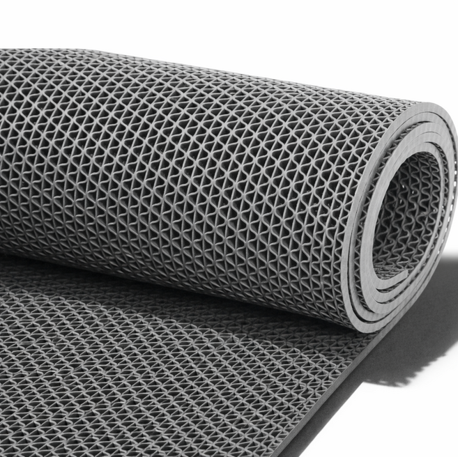 홈앤힐링 물빠짐 미끄럼방지 고무 매트 5T 실내외용, 1개, 코지 그레이