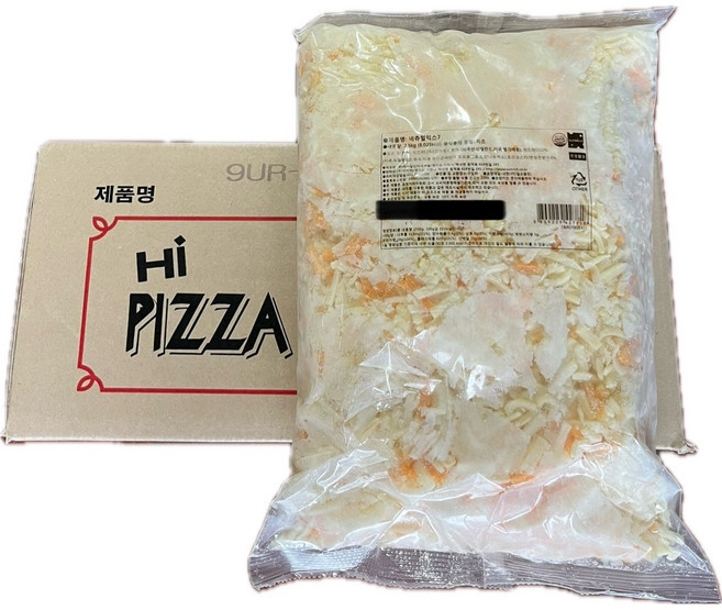 썬리치 9UR 레드체다 10% 피자치즈 2.5kg (냉동) - 아이스팩 1개에서 2 무료제공 (추가 필요시 별도 문의), 1개