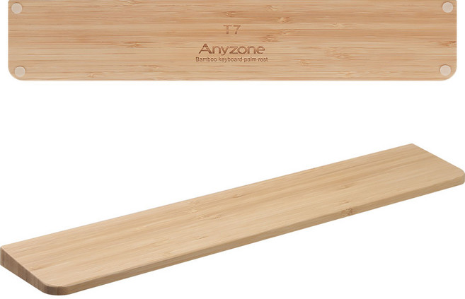 애니존 T7 T8 TKL 대나무 원목 손목 키보드 받침대, 상세페이지 참조, 1개