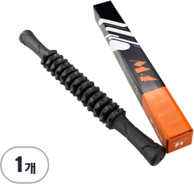 코코프랜 13절 마사지바 등 허리 종아리 전신 마사지 스틱 지압봉, 1개, 검정