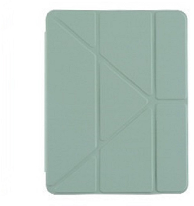 智能喚醒皮套 適用於iPad 變形筆槽 蜂窩散熱 保護套, 抹茶綠/蜂窩筆槽,10代/11代(A16) 左邊, 1個
