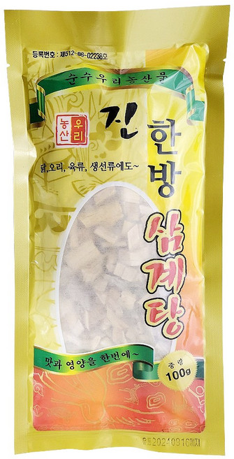 가나안식품 진 백숙 삼계탕재료 간편 티백형 한방재료, 1개, 100g
