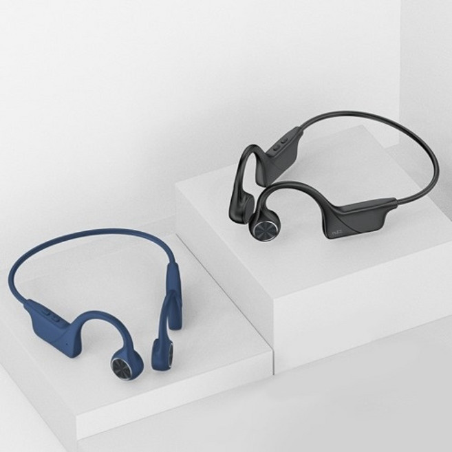 [너츠] Nutz N60 골전도 블루투스 헤드셋 이어폰, 블랙