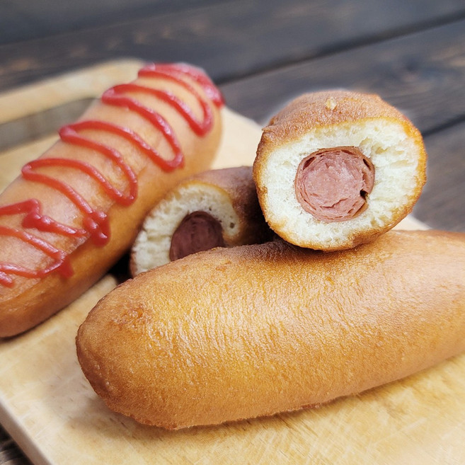 추억의 핫도그400g 부드러운 옛날 핫도그, 80g, 10개