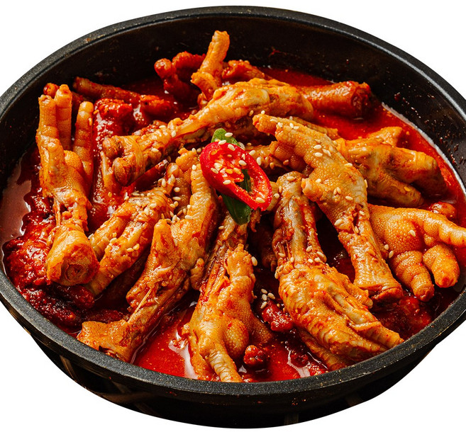 홍미닭발 매운 불 닭발 튤립닭발 국물닭발 뼈없는닭발 뼈있는닭발, 700g, 1개