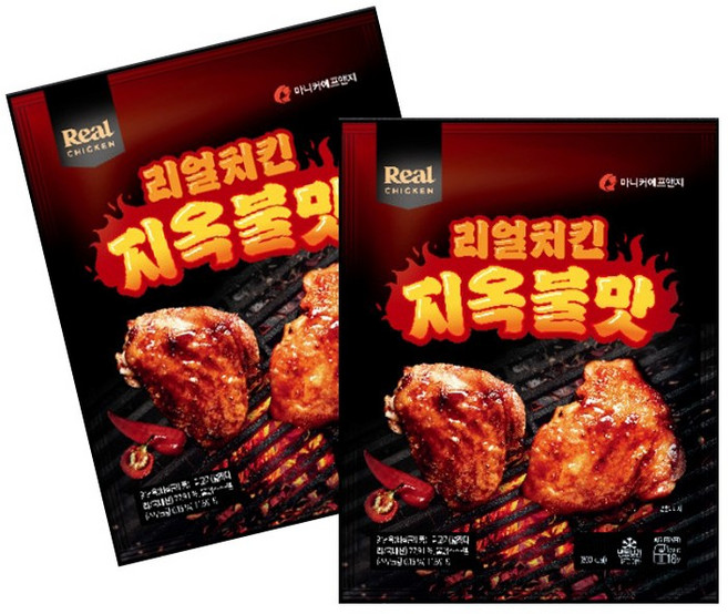 마니커 리얼치킨 지옥불맛 1kg 5개