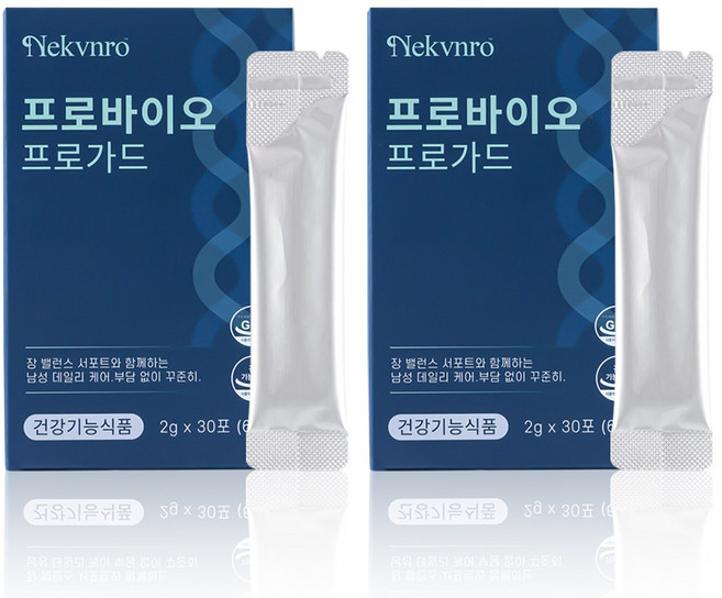 전립선 유산균 전립선에좋은유산균 남성용 유산균 남성용 건강 보충제남자 전립선유산균 30포 60g, 2개, 30회분