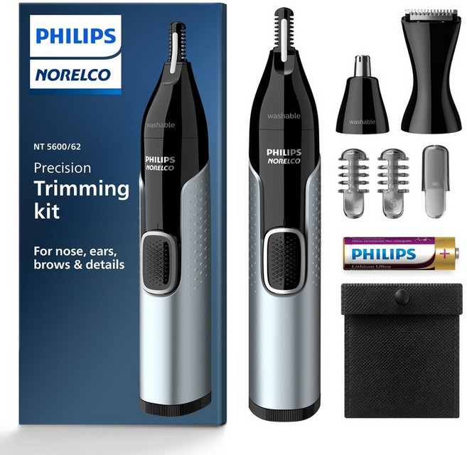 Philips (필립스) Norelco 노즈 트리머 5000 코 귀 눈썹 용 트리밍 키트 NT5600 62