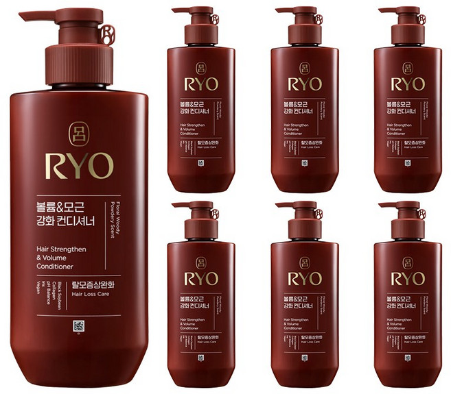 려 흑운 볼륨&모근강화 컨디셔너 480ml, 7개