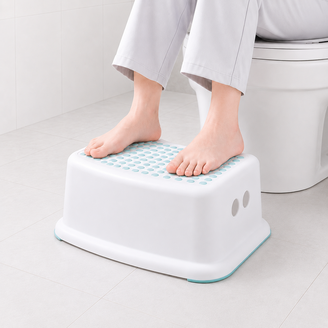 13CSTORE 논슬립 변기발받침대 욕실발받침대 욕실의자, 1개, 블루