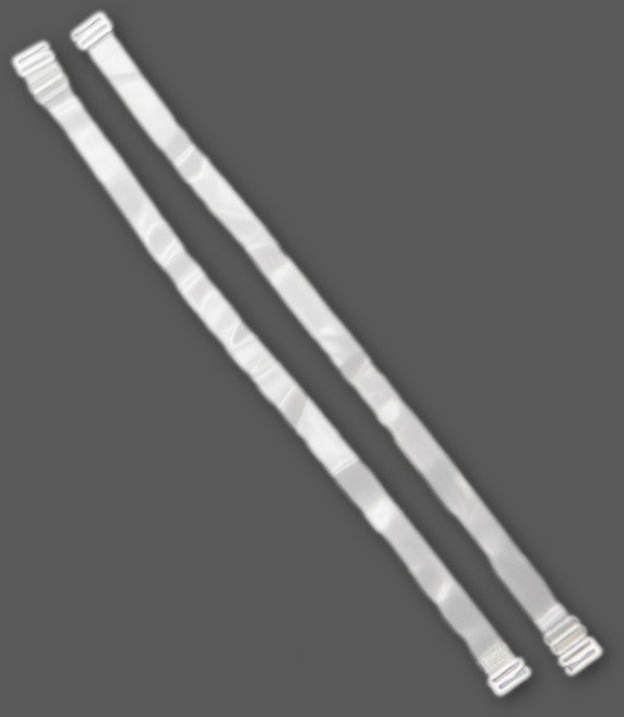 반투명 누드 브라끈 1.5cm 오프숄더 누브라끈 x2세트