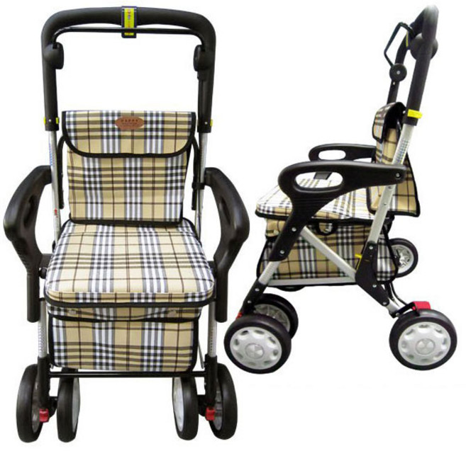 성인용보행기 에프-338 보행보조차 실버카 다양한 기능의 보행차, 1개