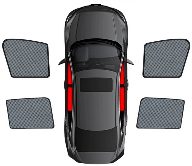 【DriveX】CRV5 CRV6 磁吸式遮陽簾 汽車防曬隱私 抗UV 保固兩年sgs不含甲醛 CR-V 4代 2012-2017 CR-V 4代 2012-2017, 1個, 前後車窗4片,CR-V  4代 2012-2017, 前後車窗4片