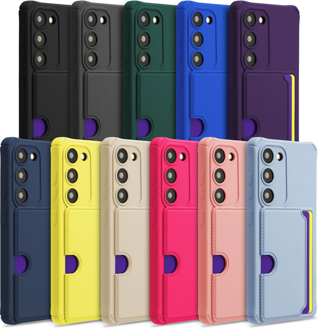 아이수트 파스텔 풀커버 카드수납 2장 휴대폰 케이스 11컬러