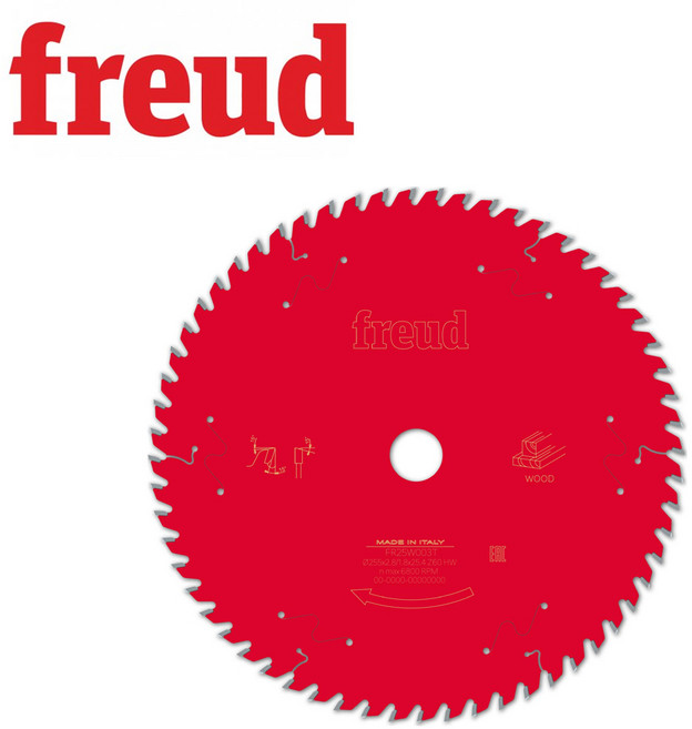 프레우드 원형톱날 FR25W003T ATB T형 10인치 목재용 255x25.4x60Tx1.8