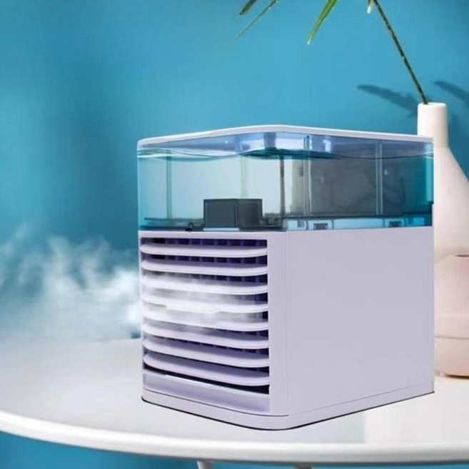 탁상용 미니 선풍기 이동식 소형 미니냉풍기, 탑모델+아이스팩20개+아로마+플러그