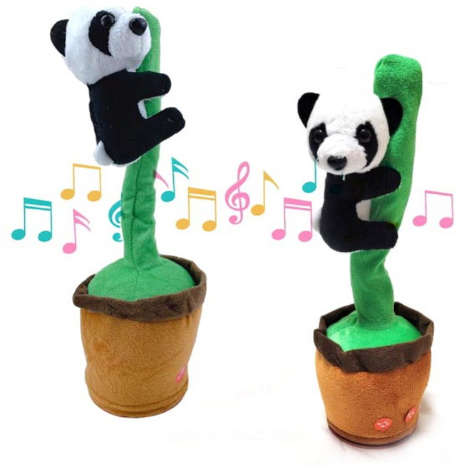 춤추는판다 말하는판다인형 피규어 댄싱팬더 춤추는선인장, 춤추는판다인형, 1개