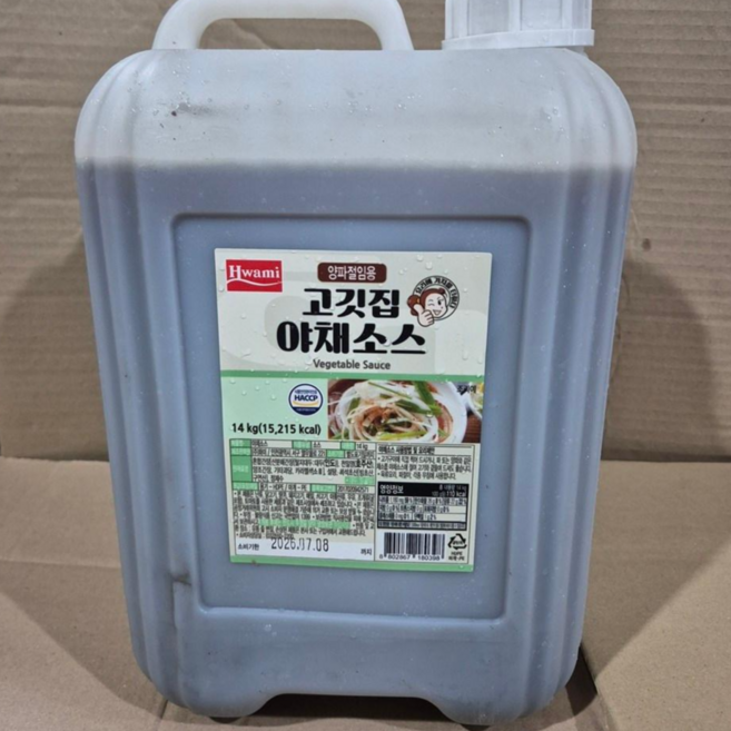 화미 야채소스, 14kg, 1개