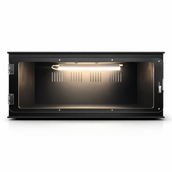 NRC 레게스네이크 블랙컬러 포맥스케이지 60x30x25cm, 1개, LED+스위치장착모델