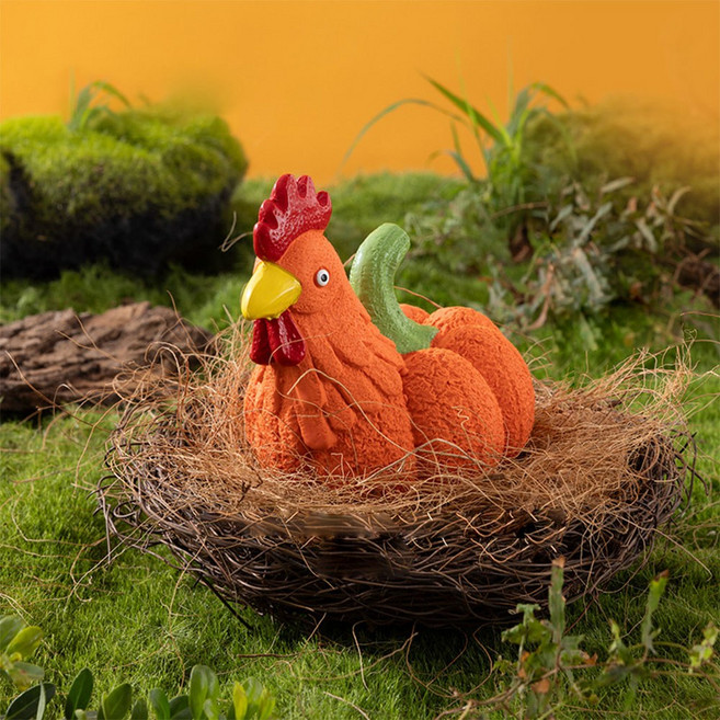 허그마이펫 강아지 동물농장 삑삑이 장난감, 1개, 닭