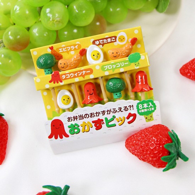 설렘하우스 귀여운 도시락 데코픽 도시락픽 도시락반찬, 1개