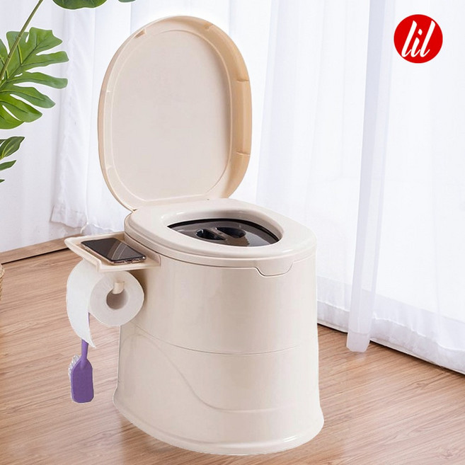 KCJ 이동식변기 캠핑용변기 - 분리형 PT200, 이동식좌변기-PT200 베이지, 베이지